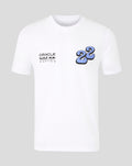 Oracle Red Bull Racing Unisex Yuki Tsunoda Wave Graphic T-Shirt - White