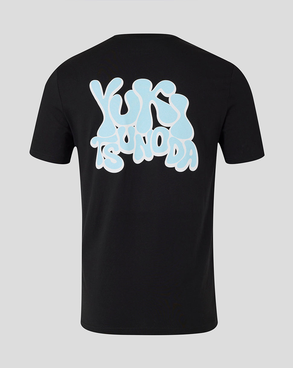 Oracle Red Bull Racing Unisex Yuki Tsunoda Wave Graphic T-Shirt - Caviar