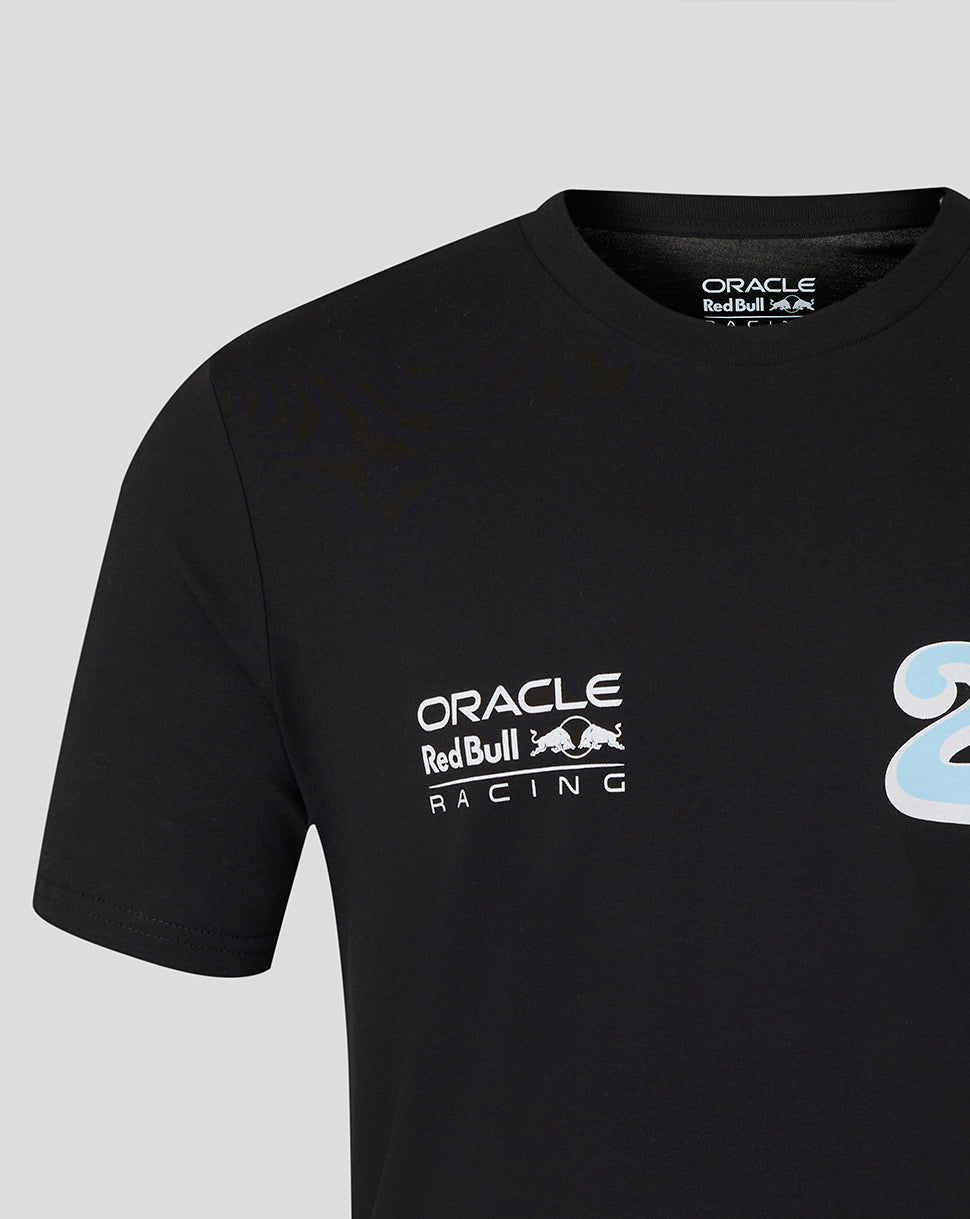 Oracle Red Bull Racing Unisex Yuki Tsunoda Wave Graphic T-Shirt - Caviar