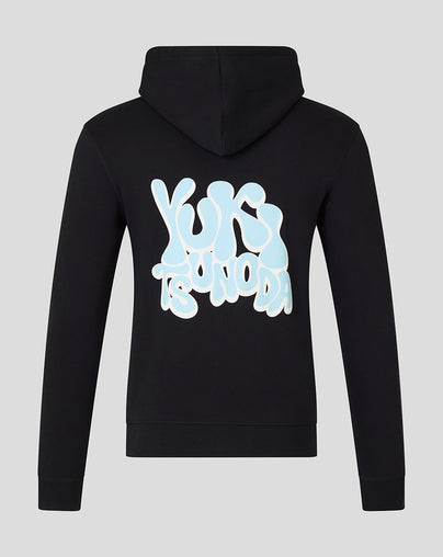 Oracle Red Bull Racing Unisex Yuki Tsunoda Wave Graphic Pullover Hoodie - Caviar