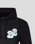 Oracle Red Bull Racing Unisex Yuki Tsunoda Wave Graphic Pullover Hoodie - Caviar