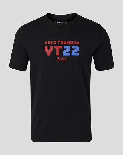 Oracle Red Bull Racing Unisex Yuki Tsunoda 22 Graphic T-Shirt - Caviar