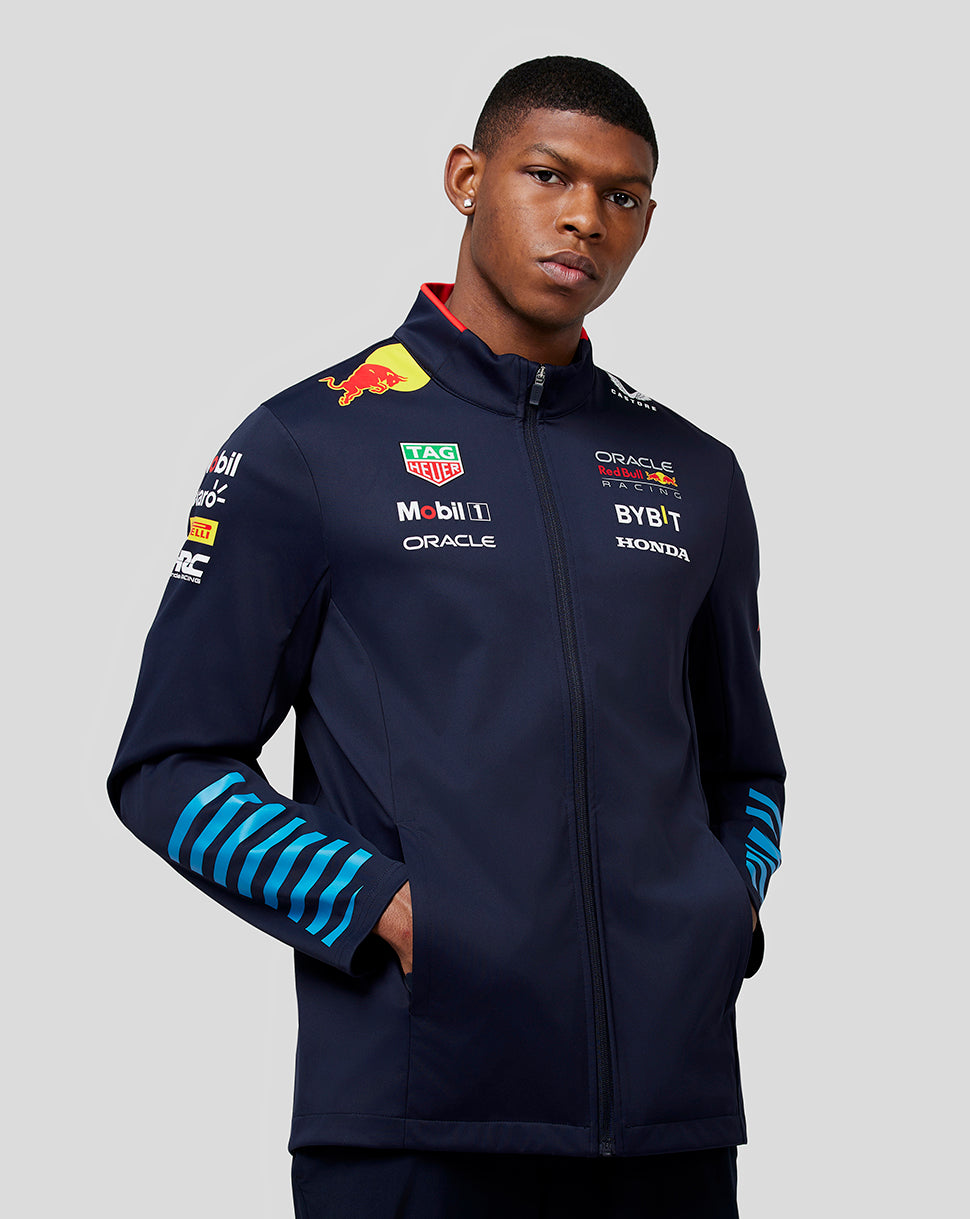 Oracle Red Bull Racing Unisex Official Teamline Soft Shell Jacket - Night Sky