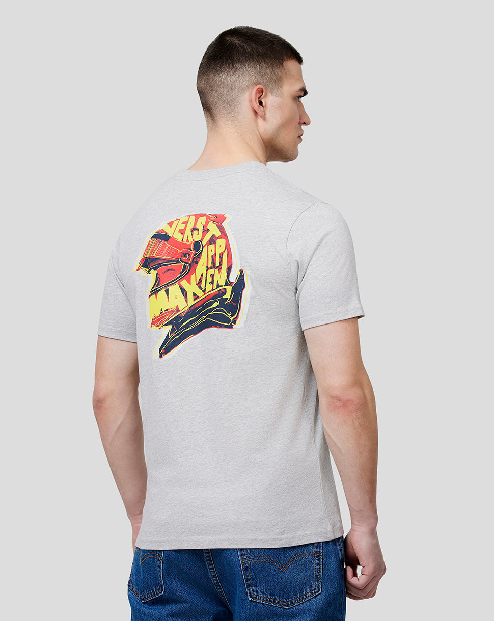 Oracle Red Bull Racing Unisex Max Helmet Tee - Grey Marl